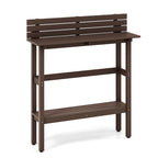 Table de bar d'extérieur 48 po avec étagère de rangement et pied réglable - Voir détails