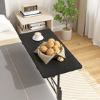 Bureau Debout Mobile avec Roulettes, Petit Bureau Debout à Hauteur Réglable, Bureaux Roulants Portables de 80 cm