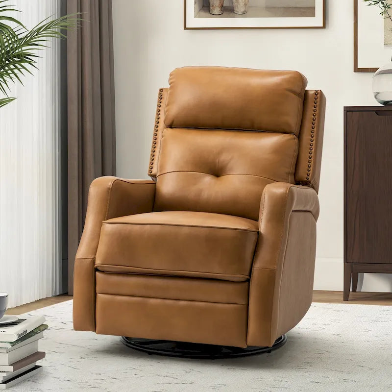 Fauteuil inclinable de salon avec piètement en métal