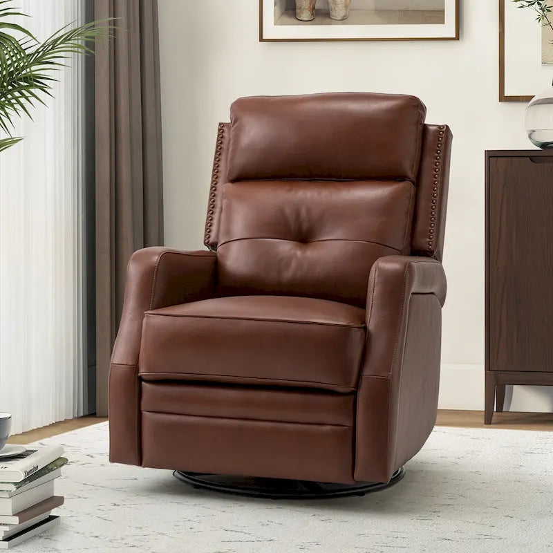 Fauteuil inclinable de salon avec piètement en métal