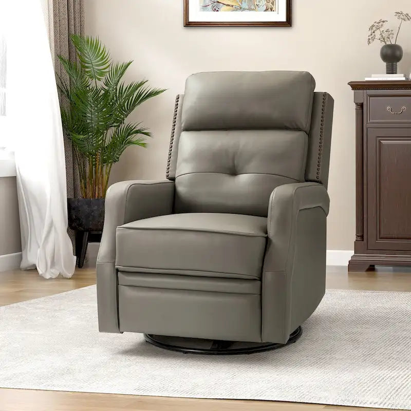 Fauteuil inclinable de salon avec piètement en métal