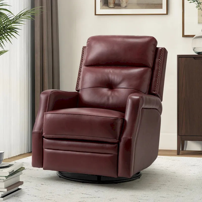 Fauteuil inclinable de salon avec piètement en métal