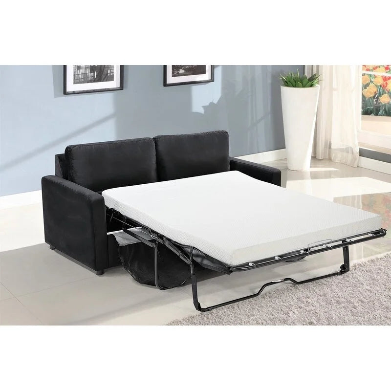 Canapé convertible en velours de 70 pouces de côté
