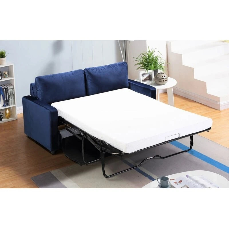 Canapé convertible en velours de 70 pouces de côté