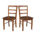 International Concepts Solid Wood Madrid Ladderback Chairs, Set of 2 - N/A