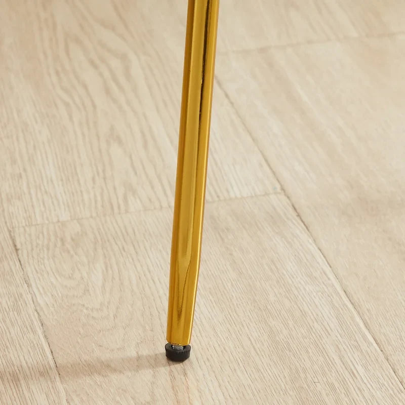 Tabourets de bar pivotants modernes en velours (lot de 2)