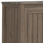 Meuble bas moderne en bois massif, 81 cm de large, brun fumé - 35,5 cm de profondeur x 81 cm de large x 79 cm de haut
