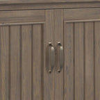 Meuble bas moderne en bois massif, 81 cm de large, brun fumé - 35,5 cm de profondeur x 81 cm de large x 79 cm de haut