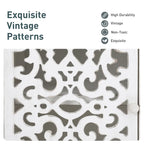 Armoire de rangement sculptée ajourée rétro à deux portes
