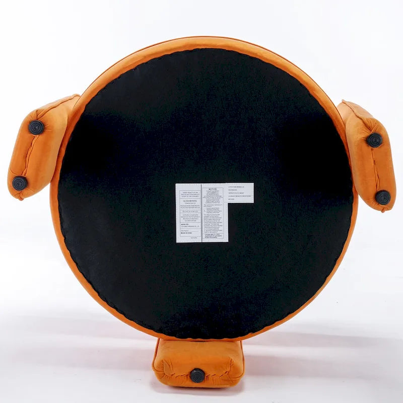 Fauteuil d'appoint moderne en velours avec accoudoirs pour salon