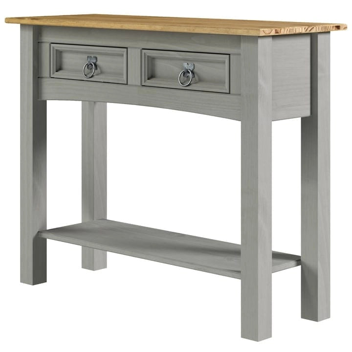 Console de table en bois 2 tiroirs