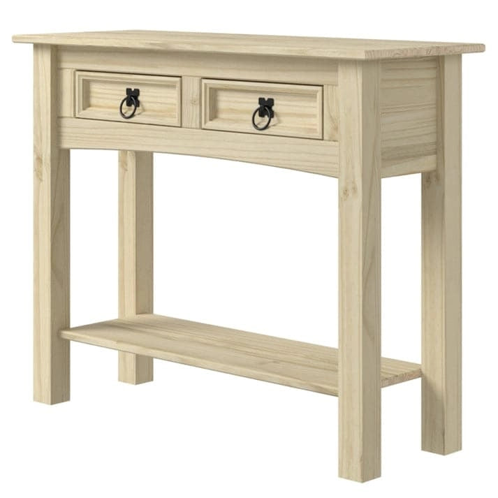 Console de table en bois 2 tiroirs