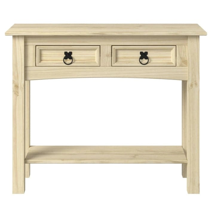 Console de table en bois 2 tiroirs