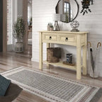 Console de table en bois 2 tiroirs