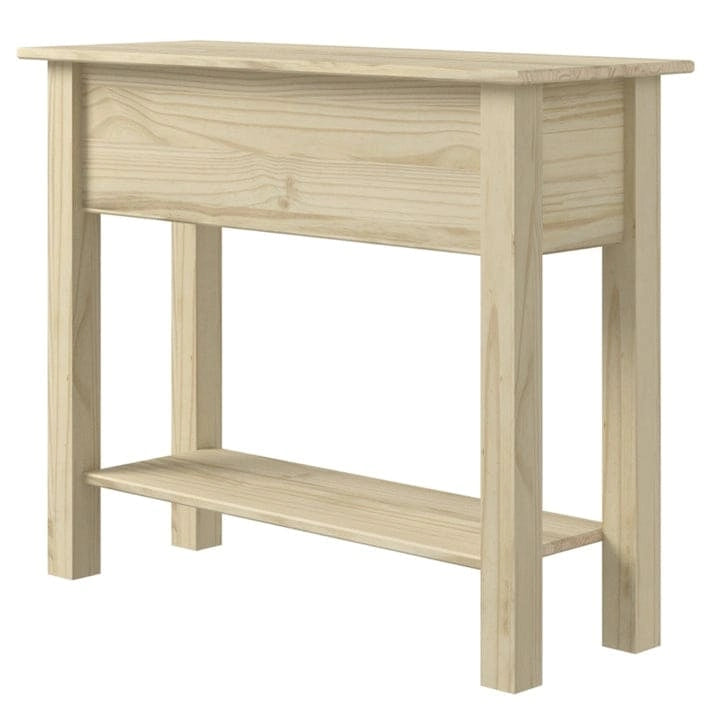 Console de table en bois 2 tiroirs