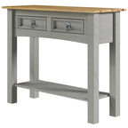 Console de table en bois 2 tiroirs