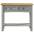 Console de table en bois 2 tiroirs