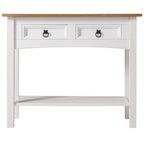 Console de table en bois 2 tiroirs