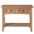 Console de table en bois 2 tiroirs