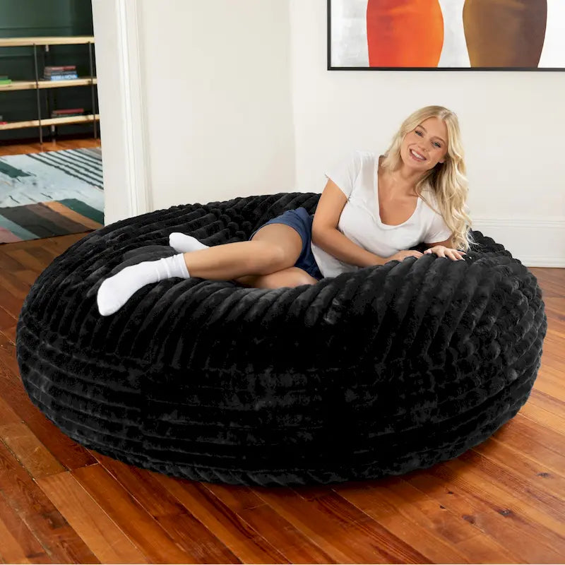 Canapé cocon de 1,80 m - grand pouf pour adulte