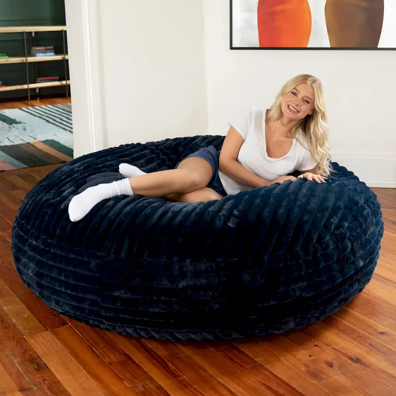 Canapé cocon de 1,80 m - grand pouf pour adulte