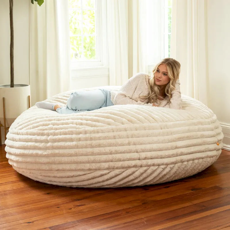 Canapé cocon de 1,80 m - grand pouf pour adulte