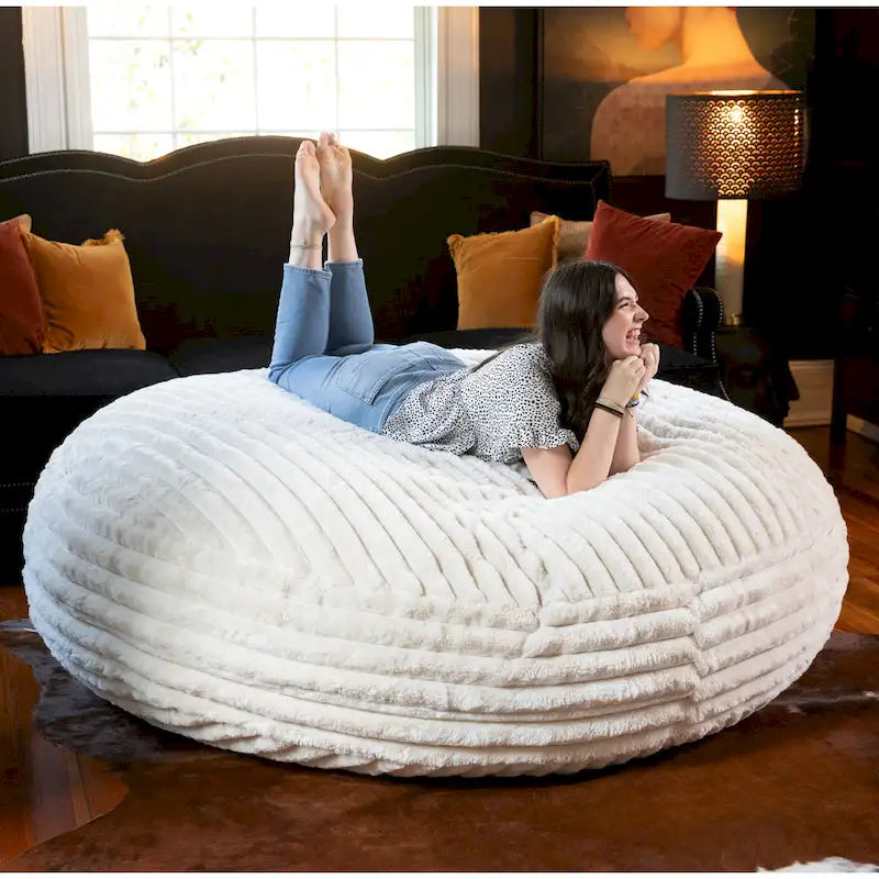 Canapé cocon de 1,80 m - grand pouf pour adulte