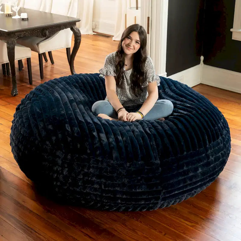 Canapé cocon de 1,80 m - grand pouf pour adulte