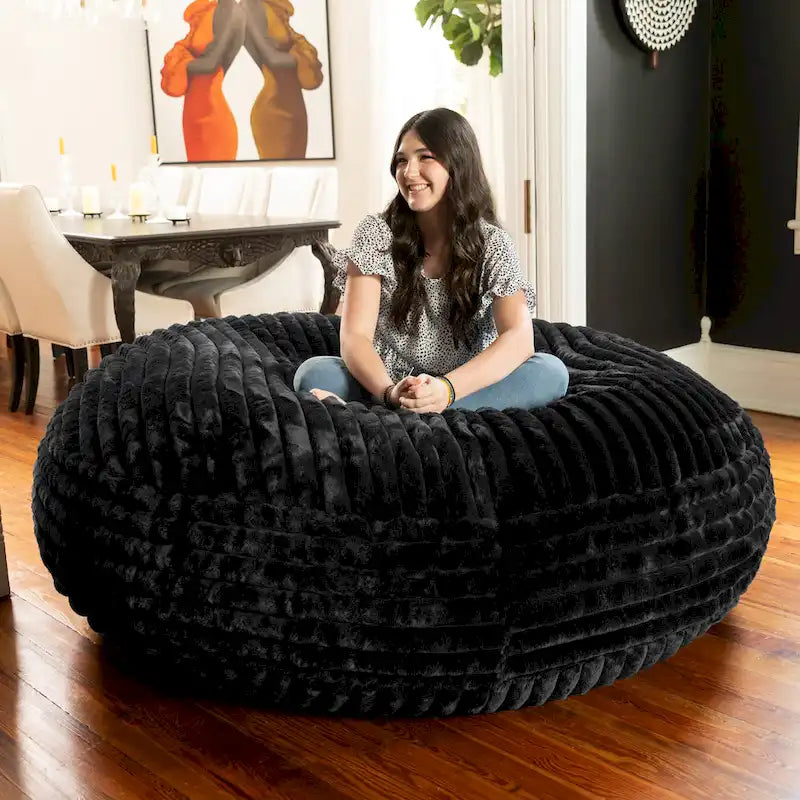 Canapé cocon de 1,80 m - grand pouf pour adulte