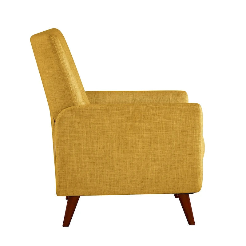 Ensemble de 2 fauteuils inclinables manuels modernes avec pieds en bois massif