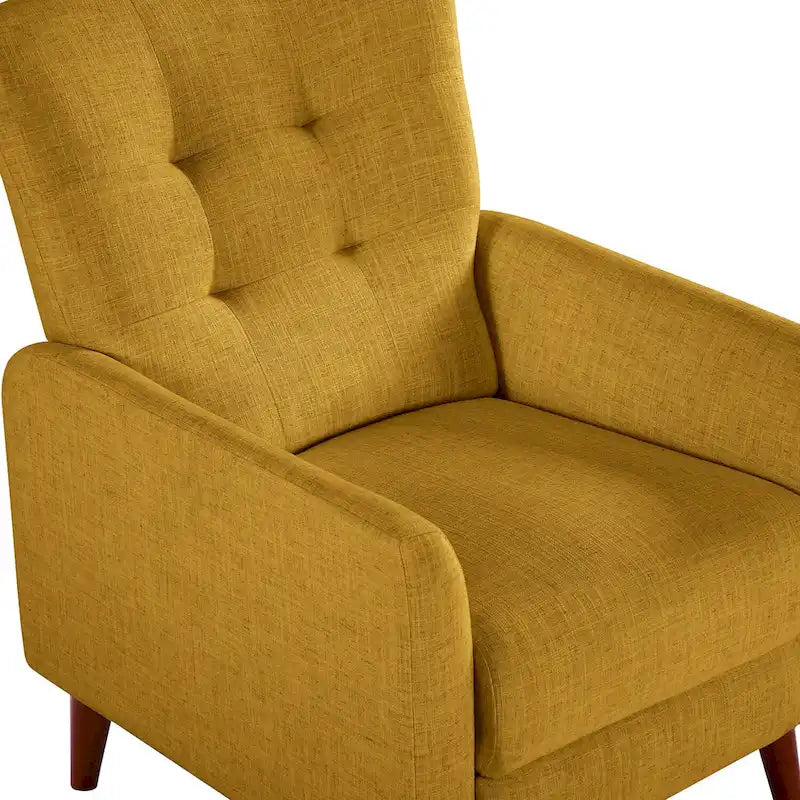 Ensemble de 2 fauteuils inclinables manuels modernes avec pieds en bois massif