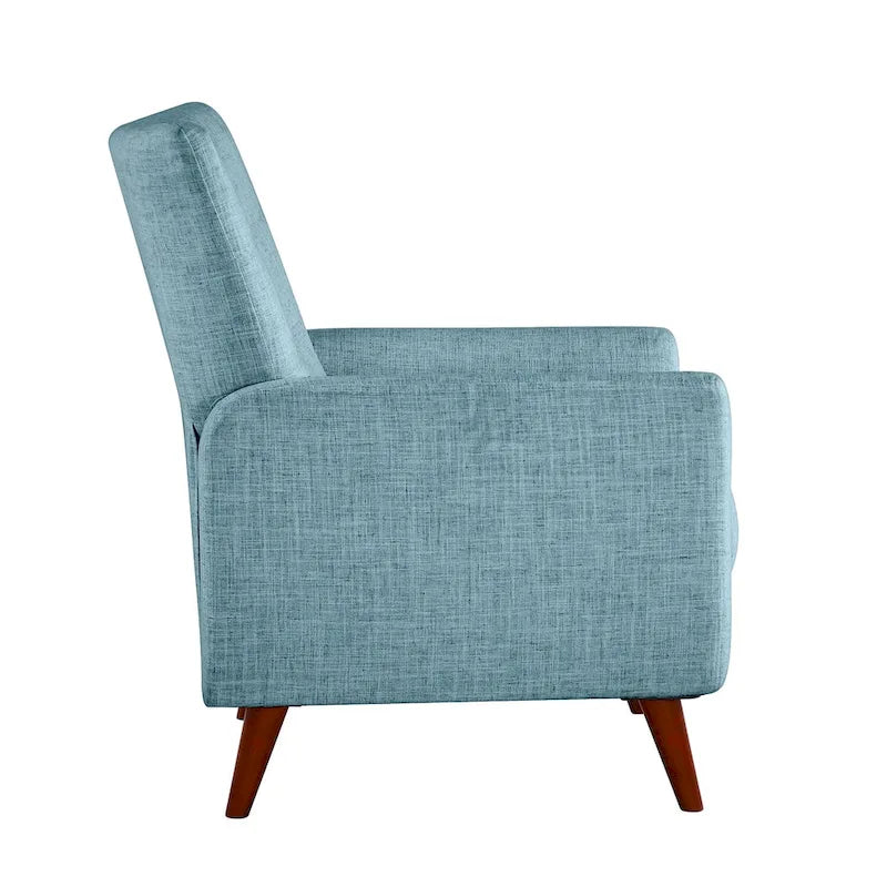 Ensemble de 2 fauteuils inclinables manuels modernes avec pieds en bois massif