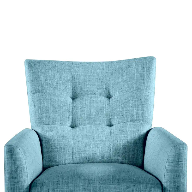 Ensemble de 2 fauteuils inclinables manuels modernes avec pieds en bois massif