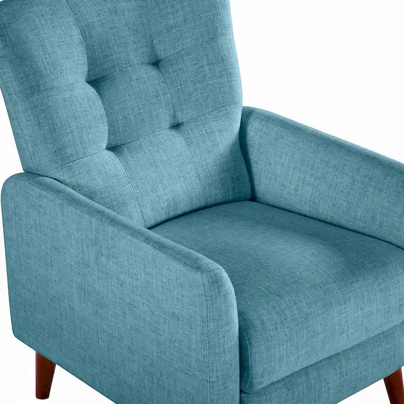 Ensemble de 2 fauteuils inclinables manuels modernes avec pieds en bois massif