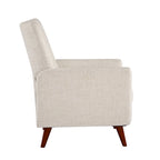 Ensemble de 2 fauteuils inclinables manuels modernes avec pieds en bois massif