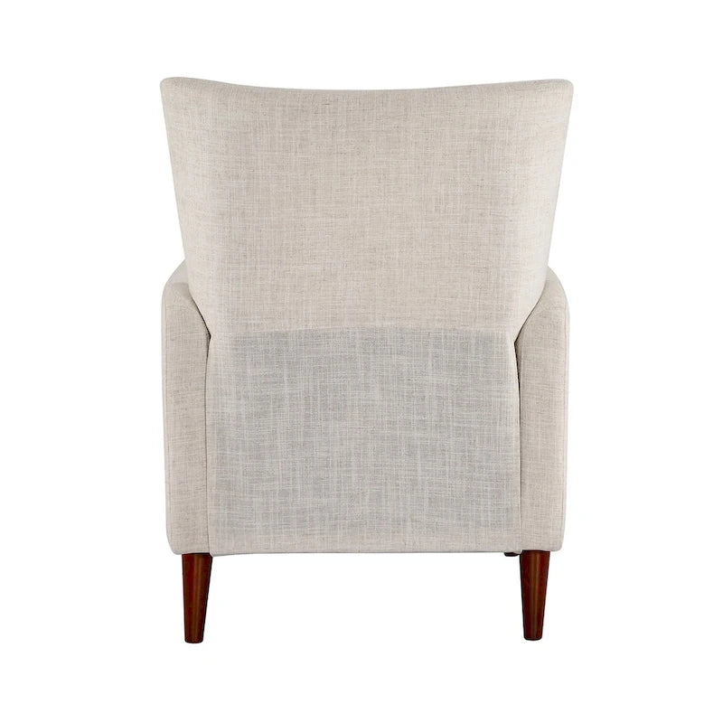 Ensemble de 2 fauteuils inclinables manuels modernes avec pieds en bois massif