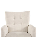 Ensemble de 2 fauteuils inclinables manuels modernes avec pieds en bois massif