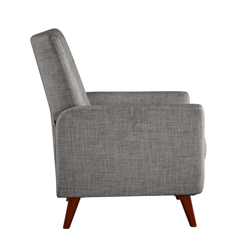 Ensemble de 2 fauteuils inclinables manuels modernes avec pieds en bois massif