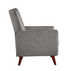 Ensemble de 2 fauteuils inclinables manuels modernes avec pieds en bois massif