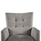 Ensemble de 2 fauteuils inclinables manuels modernes avec pieds en bois massif