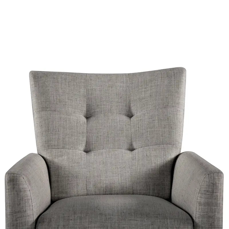 Ensemble de 2 fauteuils inclinables manuels modernes avec pieds en bois massif
