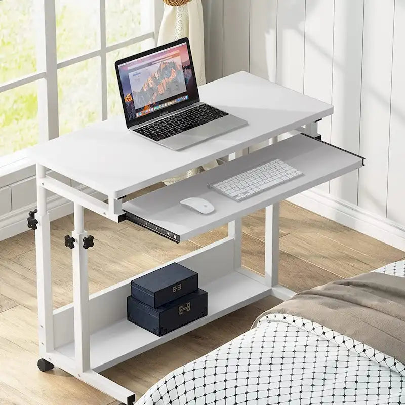Table d'ordinateur portable portable pour canapé et lit, petite table debout réglable en hauteur