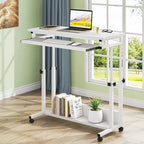Table d'ordinateur portable portable pour canapé et lit, petite table debout réglable en hauteur