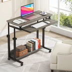 Table d'ordinateur portable portable pour canapé et lit, petite table debout réglable en hauteur