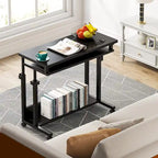 Table d'ordinateur portable portable pour canapé et lit, petite table debout réglable en hauteur