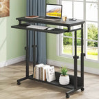 Table d'ordinateur portable portable pour canapé et lit, petite table debout réglable en hauteur