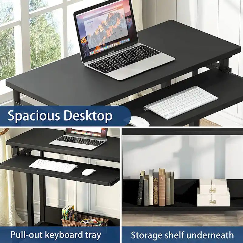 Table d'ordinateur portable portable pour canapé et lit, petite table debout réglable en hauteur