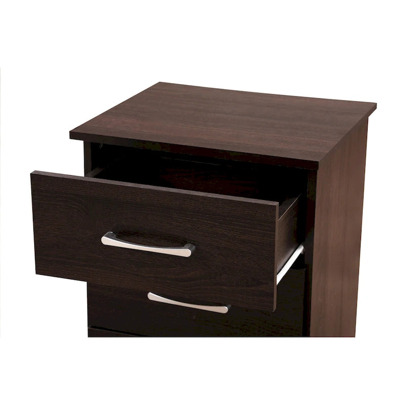 Table de chevet en bois à 3 tiroirs