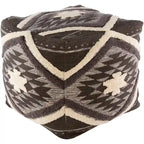 Pouf cube Boho Shag 18 pouces