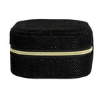 Boîte de rangement de voyage pour bijoux en tissu Household Essentials - 5,0 L x 3,8 l x 2,0 H